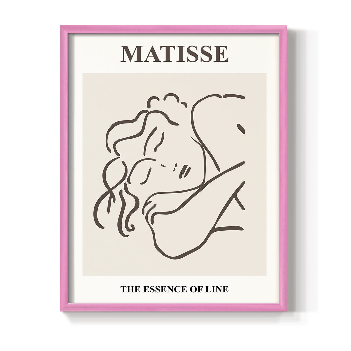 Matisse CXXXII Framed Print in Pink Solid Wood 8 x 10 Framed Print