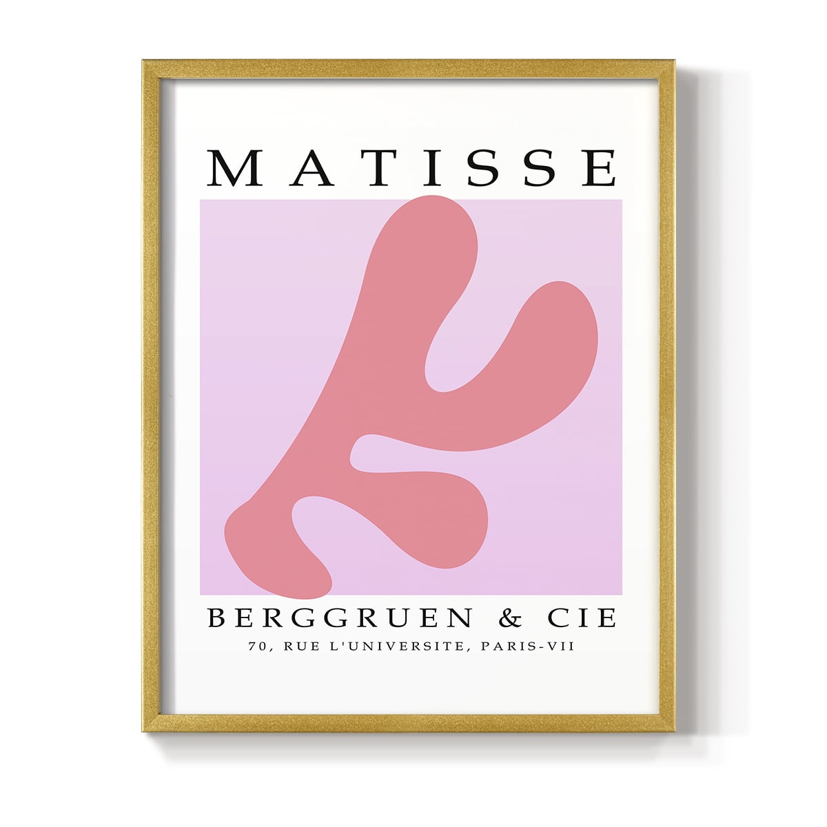 Matisse CXXXIII Framed Print in Gold Solid Wood 22 x 28 Framed Print