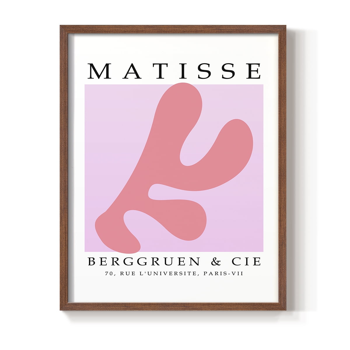 Matisse CXXXIII Framed Print in Brown Solid Wood 8 x 10 Framed Print