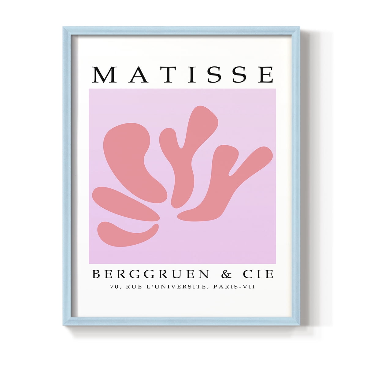 Matisse CXXXIV Framed Print in Blue Solid Wood 8 x 10 Framed Print