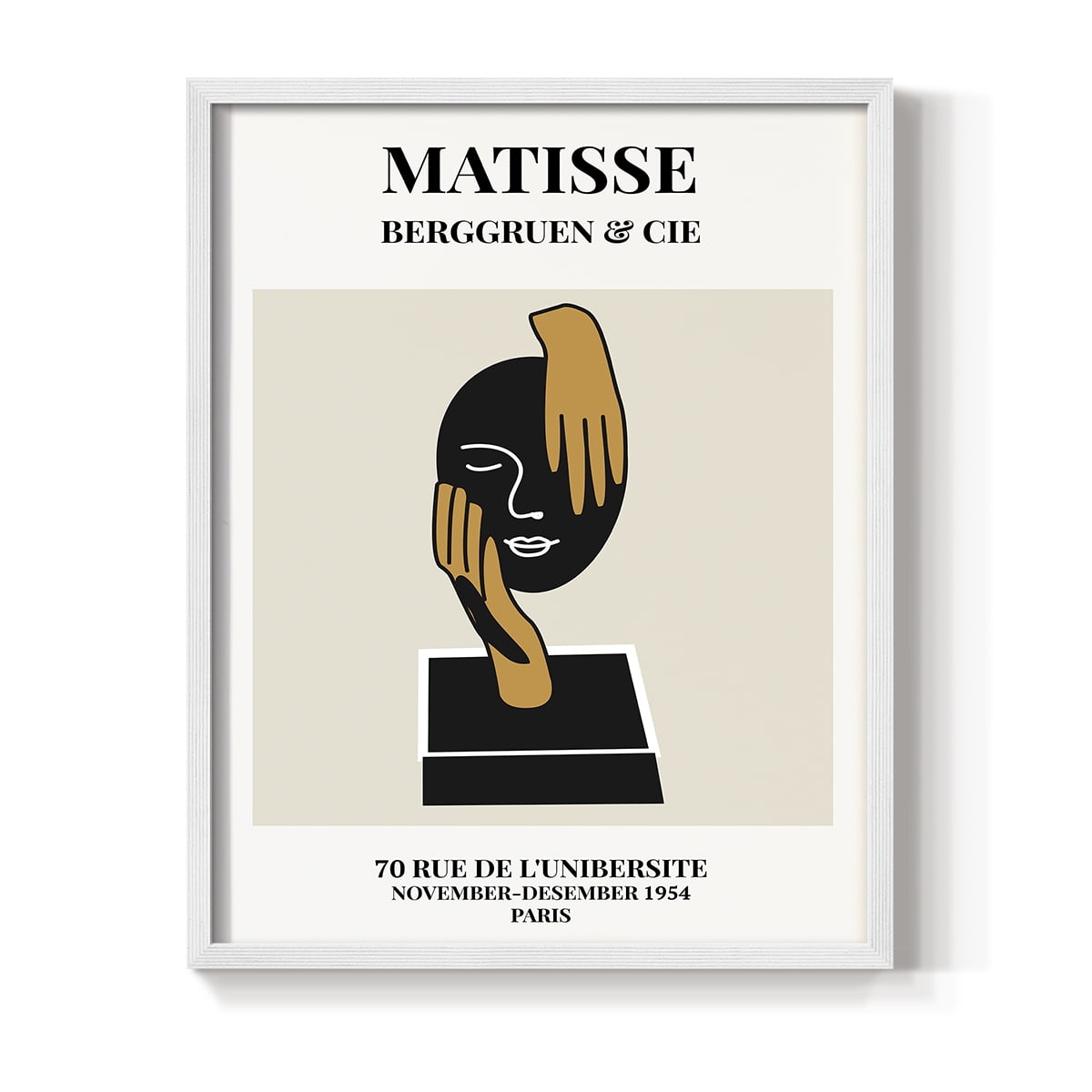 Matisse CXXXIX Framed Print in White Solid Wood 11 x 14 Framed Print
