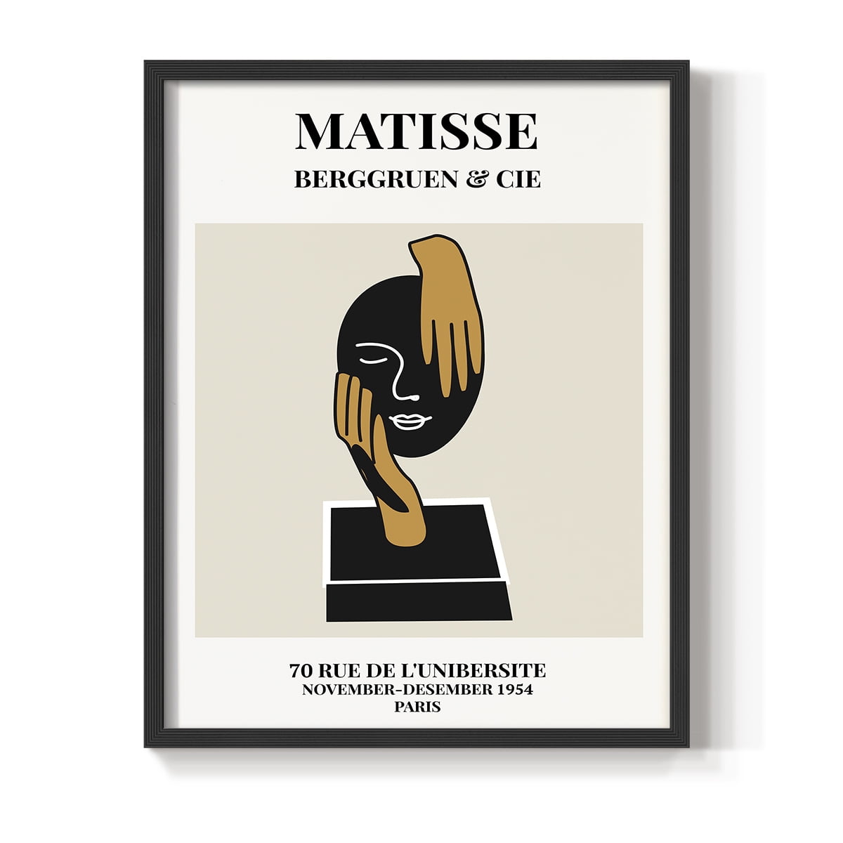 Matisse CXXXIX Framed Print in Black Solid Wood 8 x 10 Framed Print