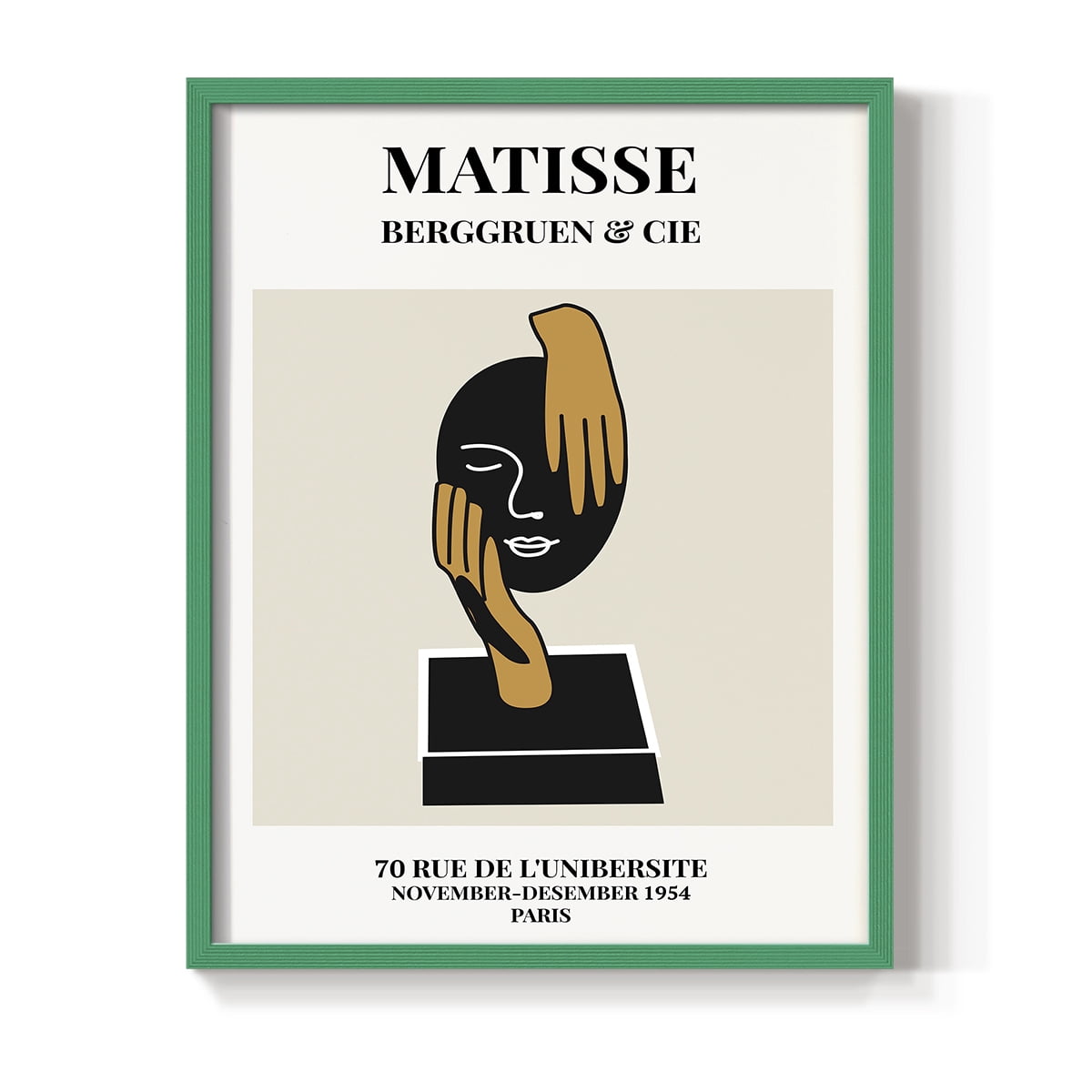 Matisse CXXXIX Framed Print in Green Solid Wood 8 x 10 Framed Print