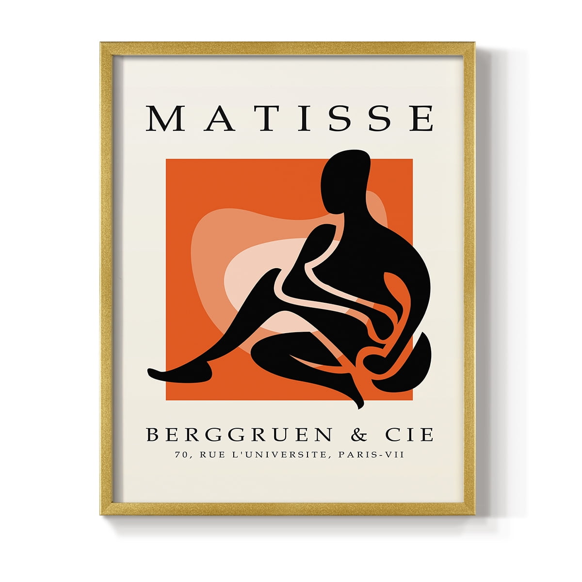 Matisse CXXXV Framed Print in Gold Solid Wood 11 x 14 Framed Print