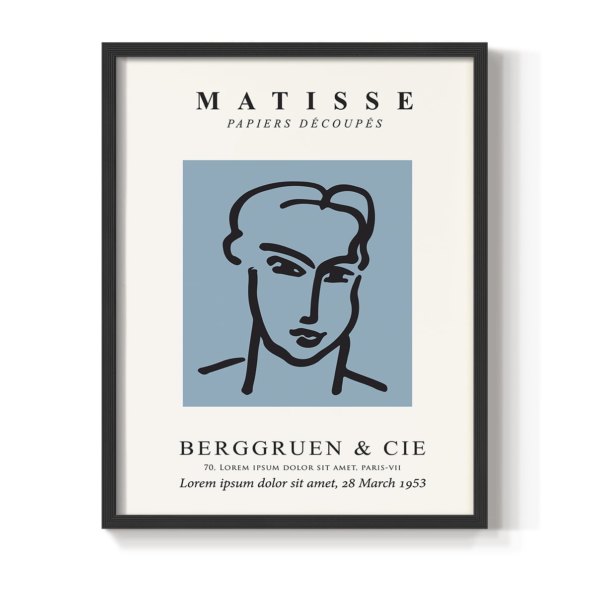 Matisse CXXXVI Framed Print in Black Solid Wood 22 x 28 Framed Print