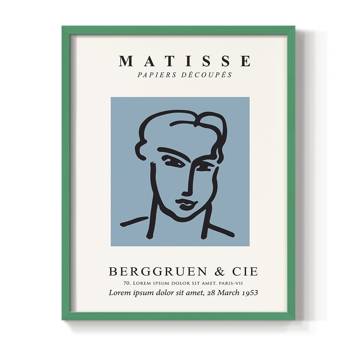 Matisse CXXXVI Framed Print in Green Solid Wood 8 x 10 Framed Print
