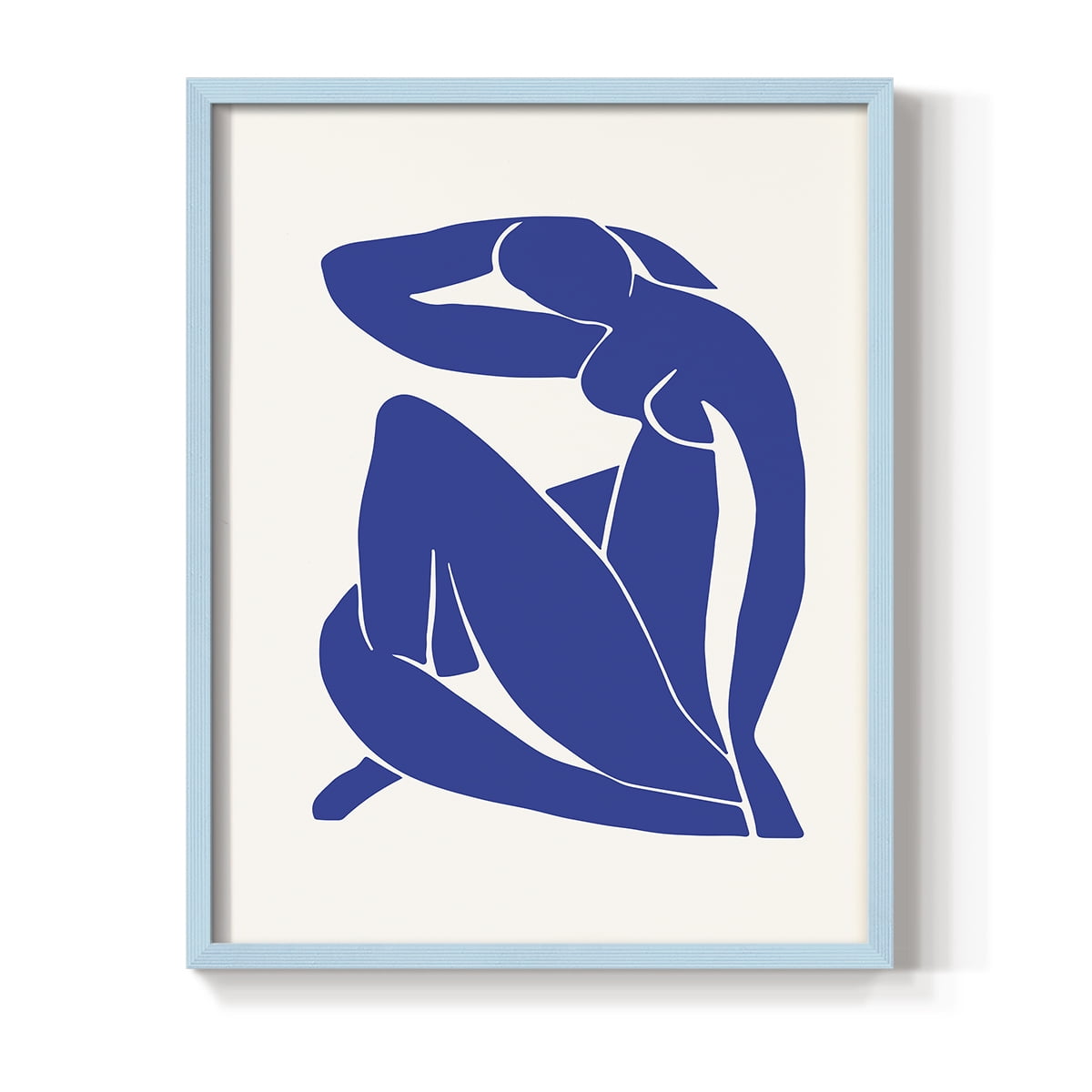 Matisse CXXXVII Framed Print in Blue Solid Wood 11 x 14 Framed Print