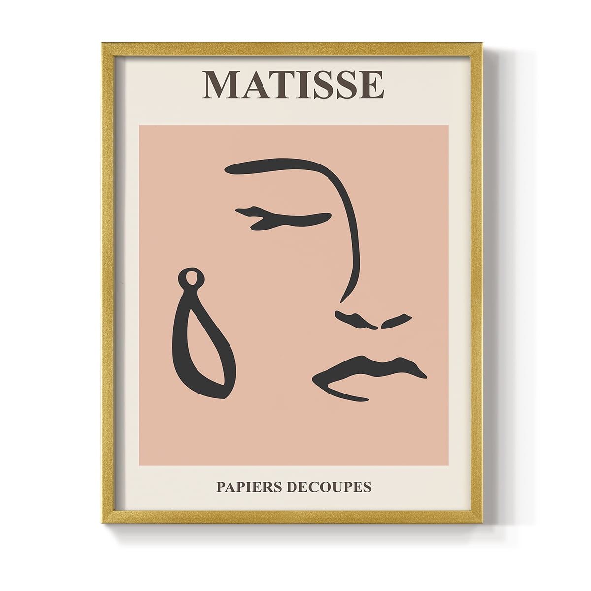 Matisse CXXXVIII Framed Print in Gold Solid Wood 22 x 28 Framed Print