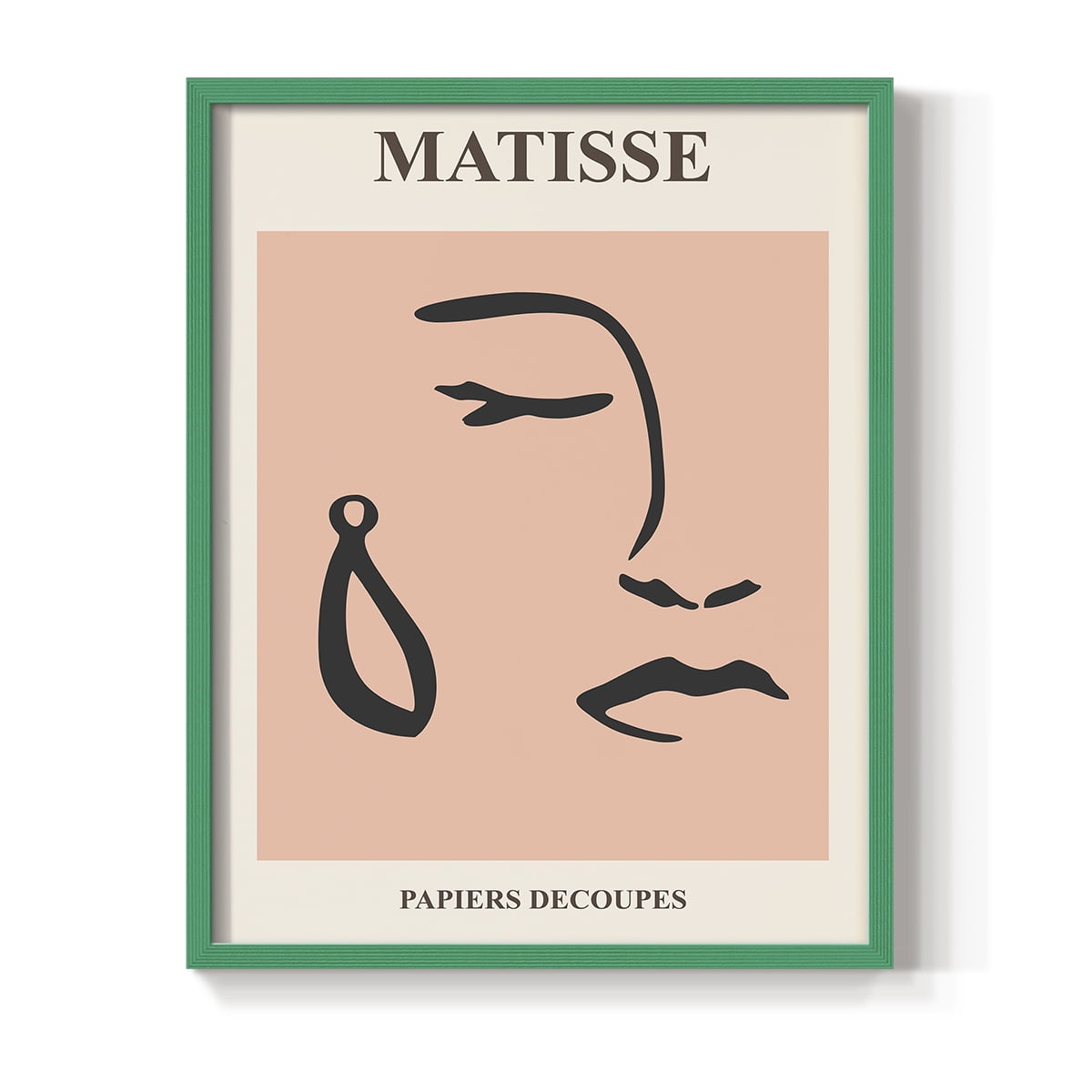 Matisse CXXXVIII Framed Print in Green Solid Wood 22 x 28 Framed Print