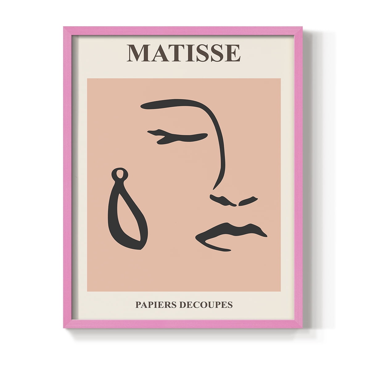 Matisse CXXXVIII Framed Print in Pink Solid Wood 8 x 10 Framed Print