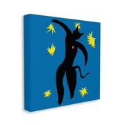 Matisse Cat Icarus Classic Painting Parody Animals & Insects Gallery-Wrapped Canvas Print Wall Art, 17x17