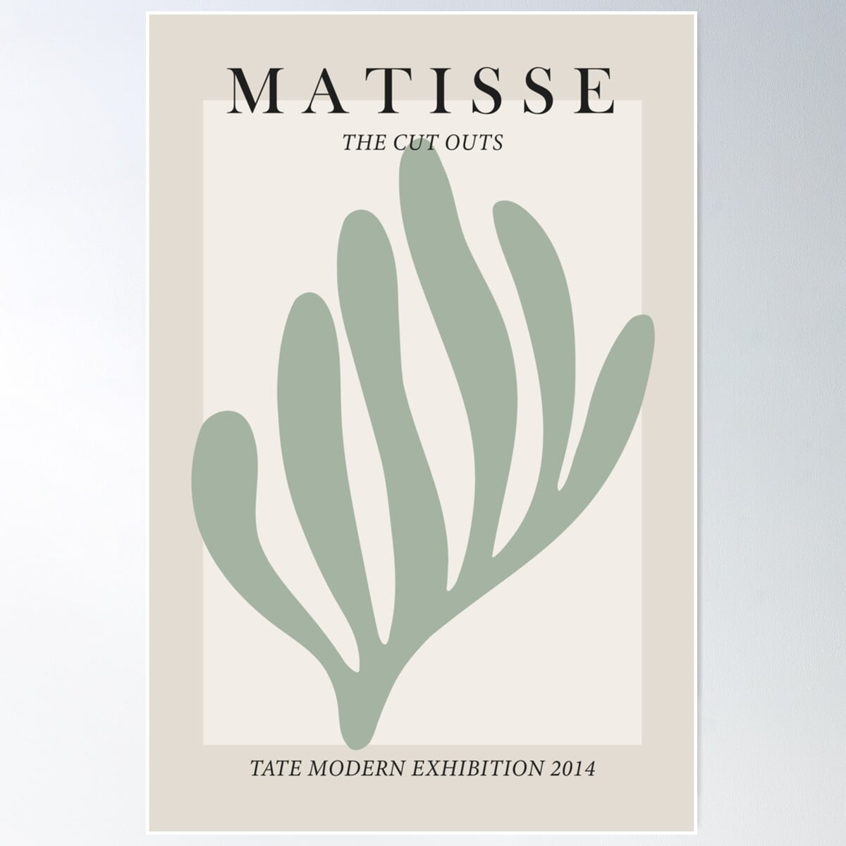 Matisse Cut Outs Exhibition Poster Papier Decoupes Sage Green Poster ...