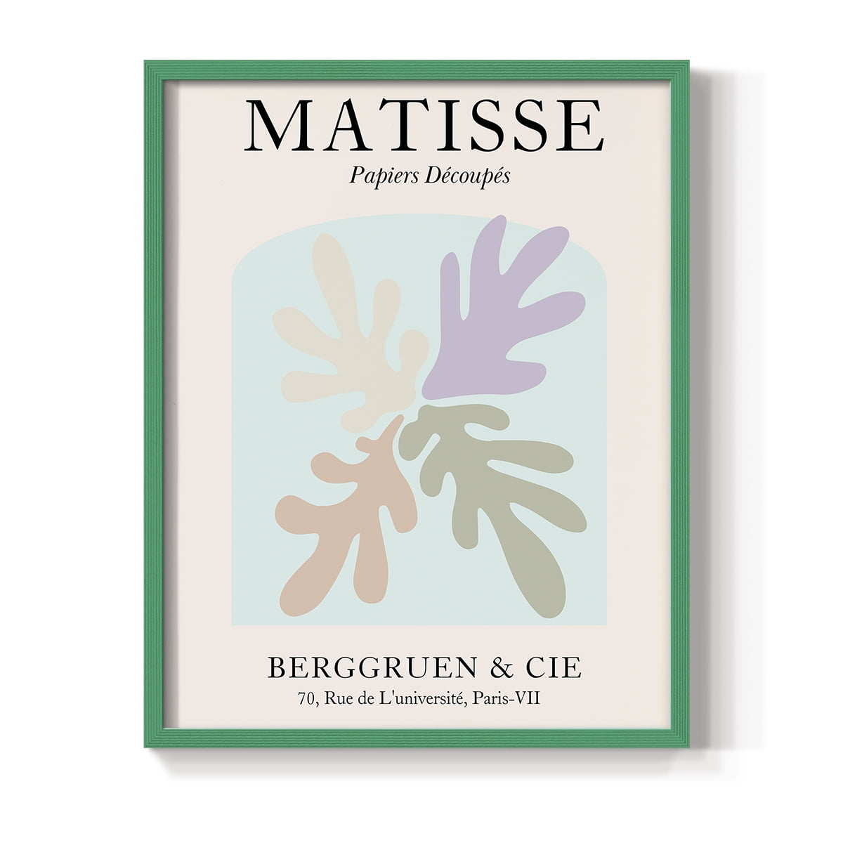 Matisse DVI Framed Print in Green Solid Wood Framed Print No Nail Hanging