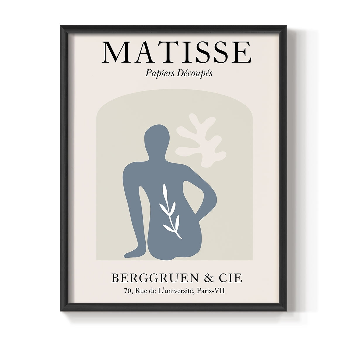 Matisse DVII Framed Print in Black Solid Wood Framed Print No Nail Hanging