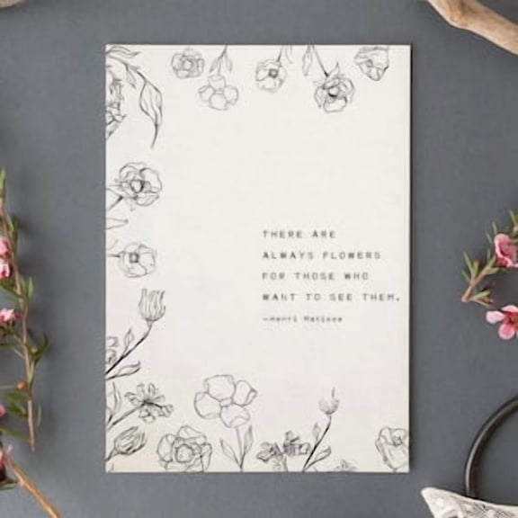 Matisse Flower Quote Poster, Poster Home Decor, Poster Only