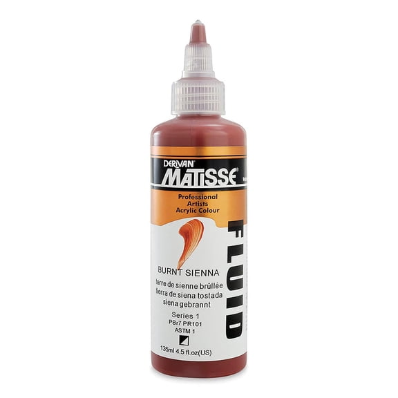 Matisse Fluid Acrylic - Burnt Sienna, 135 ml