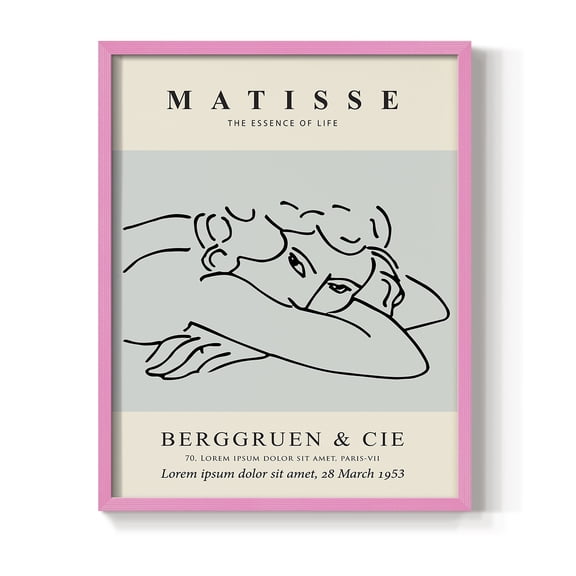 Matisse L Framed Print - Solid Wood