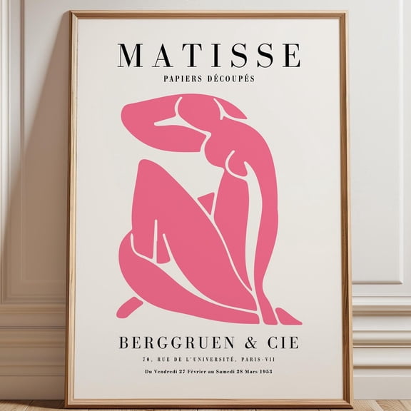 Matisse Nu Bleu Blue Woman Mid Century Art Poster , Poster Print Only
