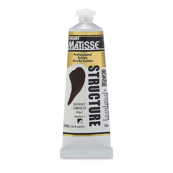 Matisse Structure Paint - Burnt Umber, 75 ml