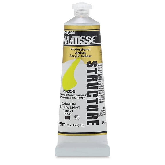 Matisse Structure Paint - Cadmium Yellow Light, 75 ml