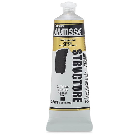 Matisse Structure Paint - Carbon Black, 75 ml