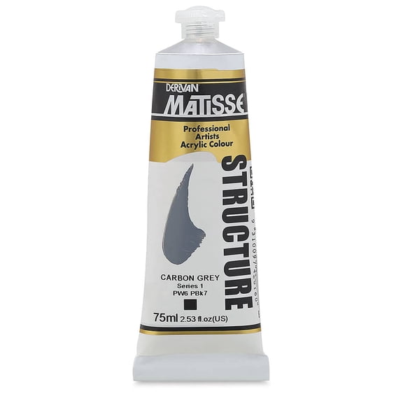 Matisse Structure Paint - Carbon Gray, 75 ml