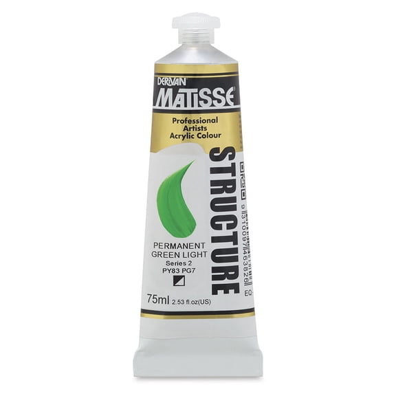 Matisse Structure Paint - Permanent Green Light, 75 ml
