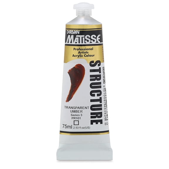 Matisse Structure Paint - Transparent Umber, 75 ml