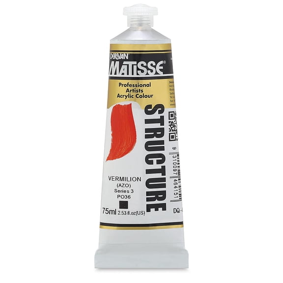 Matisse Structure Paint - Vermilion, 75 ml