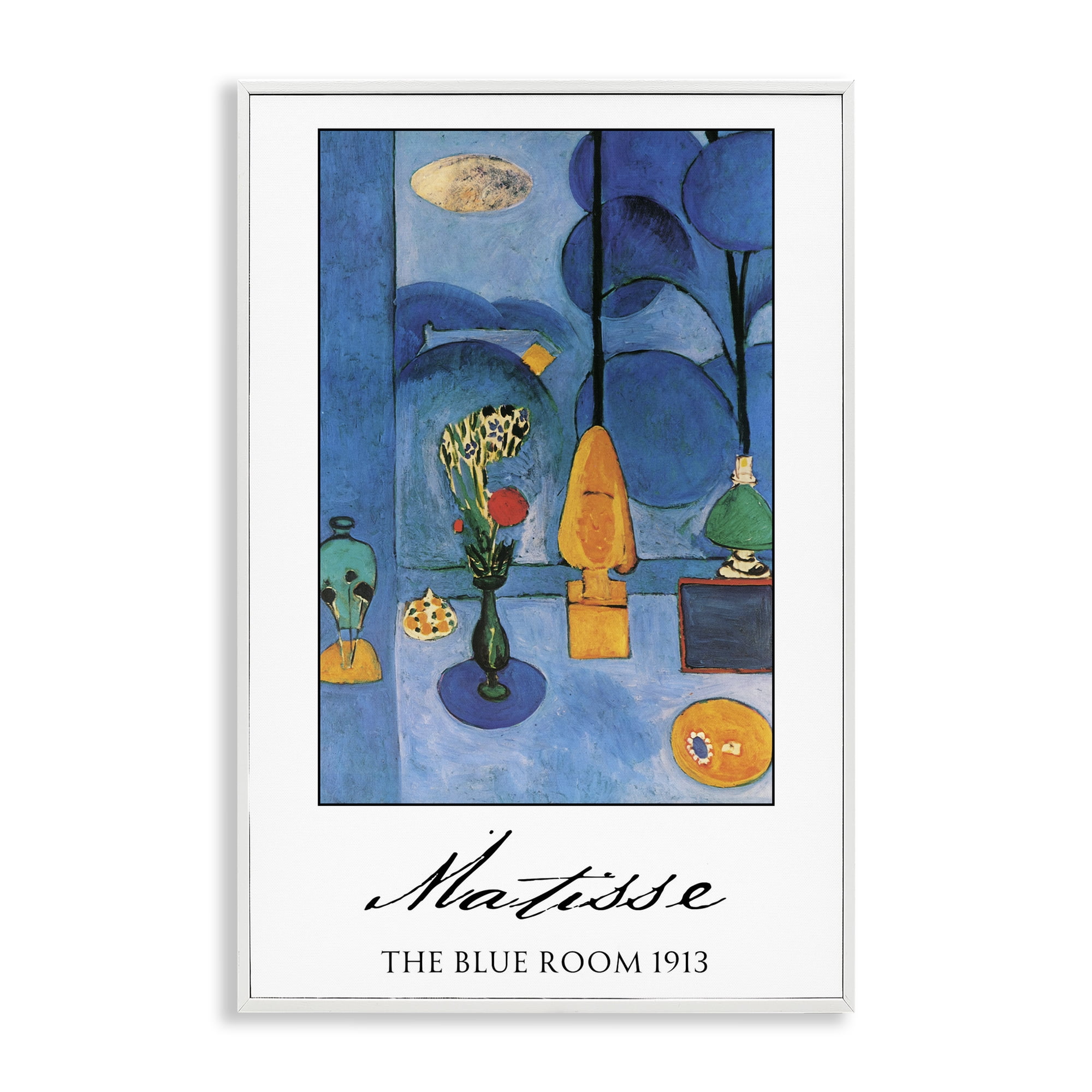 Matisse The Blue Room White Framed Giclee Art, design by Vintage Hustle