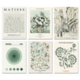 thumbnail image 1 of Matisse Wall Art Posters 11x14 Canvas Prints Unframed Set of 6 Vintage Decor, Abstract Wall Art Prints for Bedroom Decor Boho Wall Decor, 1 of 7