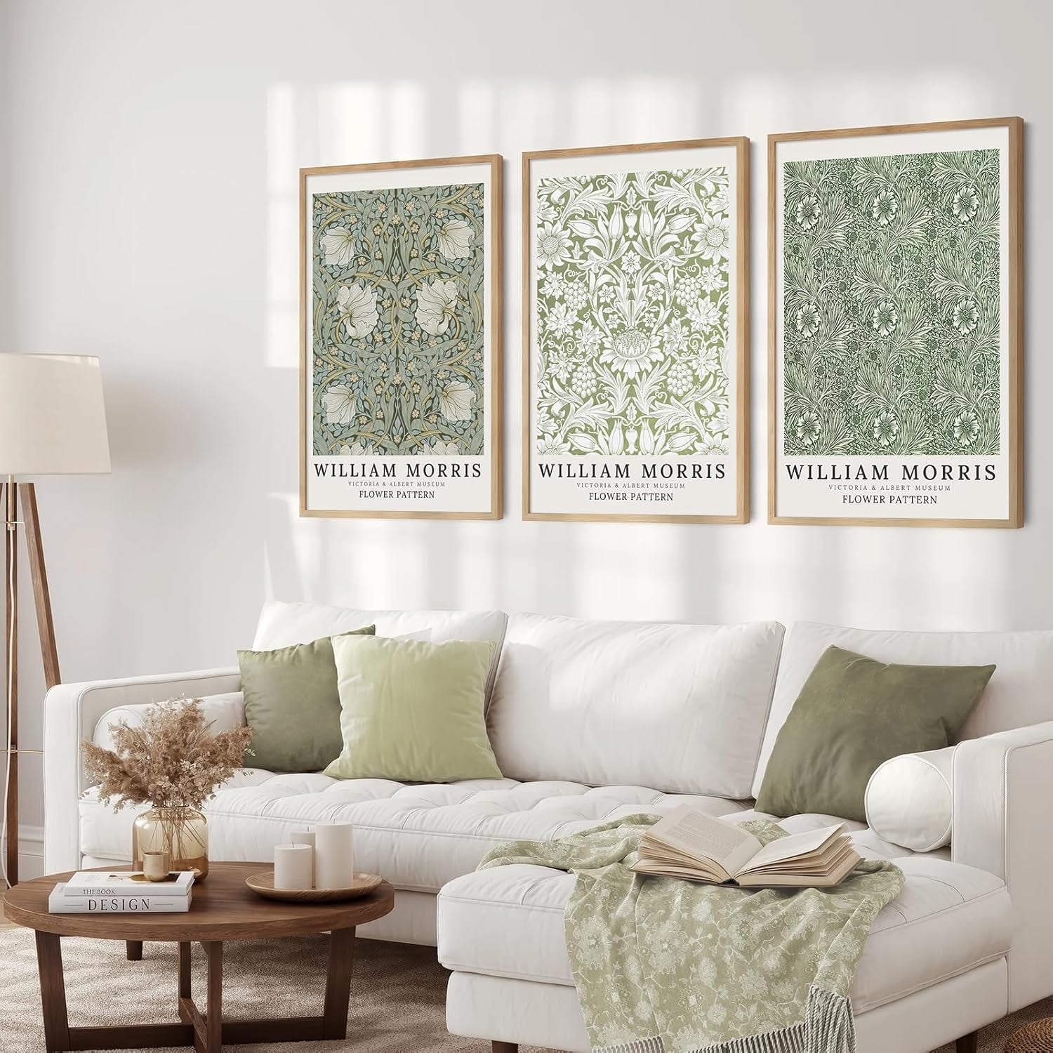 Beige Abstract Flower Canvas Wall Art Decor - Botanical Prints & Flower ...