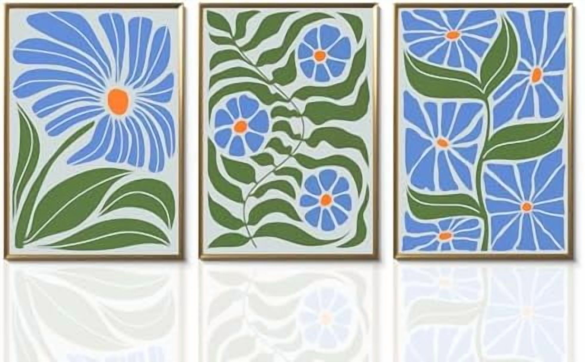 Matisse Wall Art Set of 3 Henri Matisse Abstract Pink Floral Posters ...