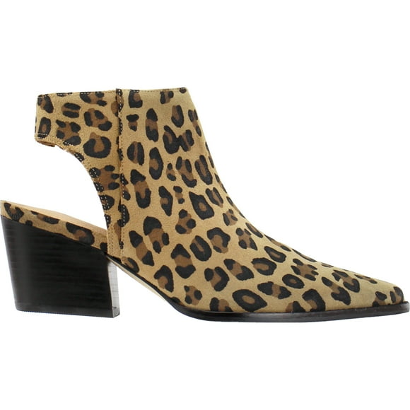 Matisse Womens Odie Leopard Pointed Toe Zippered  Ankle Boots
