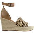 thumbnail image 1 of Matisse Womens Roma Cheetah Ankle Strap Espadrille Wedge  Casual Shoes, 1 of 7