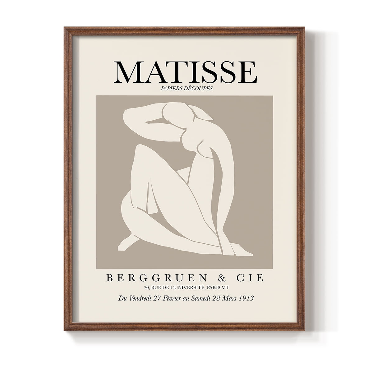 Matisse XCV Framed Print - Solid Wood