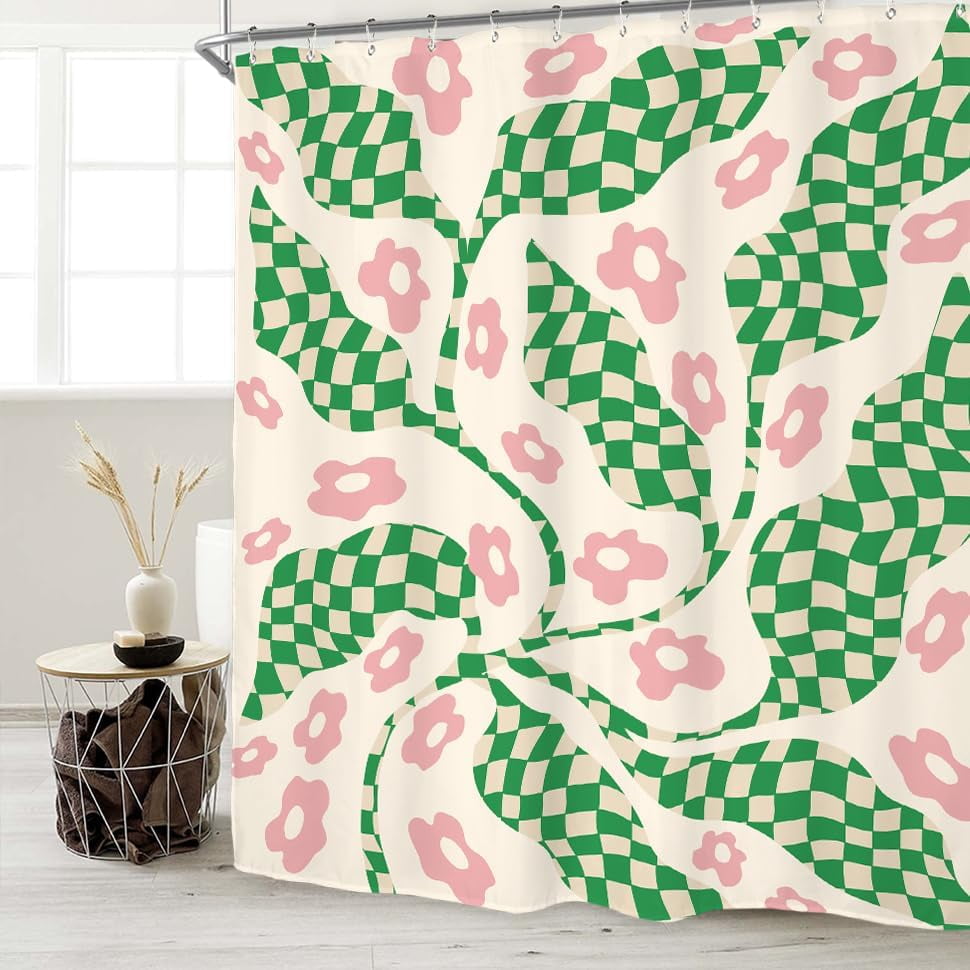 Matisse Y2K Shower Curtain Set 71Wx71H Inches Abstract 70s Aesthetic ...