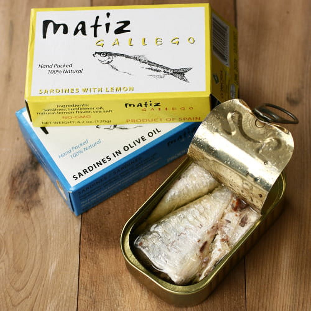 Matiz Gallego Sardines in Olive Oil, 4.2 oz Can