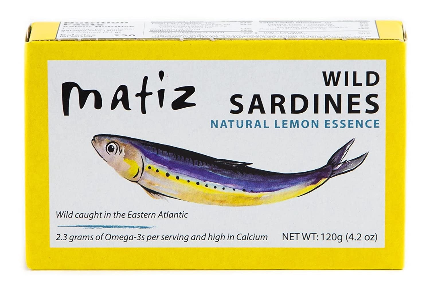Matiz Wild Caught Sardines with Natural Lemon Essence, 4.2 Ounce, Pack of 5