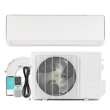 Matladin 17000 BTU Mini Split Air Conditioner & Heater, 17 SEER2 230V Inverter, Wifi Enabled, Ductless Wall AC Unit with Heat Pump & Installation Kit