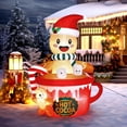 thumbnail image 1 of Matladin 6ft Tall Christmas Inflatable Gingerbread, Blow Up Yard Decoration with Secure Stakes Storage Bag, Electric Blower Fan for Outdoor Decor, 1 of 7