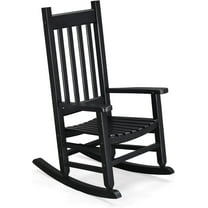 Matladin Child’s Rocking Chair, Patio Wooden Rocking Chair with High Backrest, All Weather Rocker, 3-9 Years Old Children, for Garden, Yard, Balcony