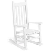 Matladin Child s Rocking Chair, Patio Wooden Rocking Chair with High Backrest, All Weather Rocker, 3-9 Years Old Children, for Garden, Yard, Balcony
