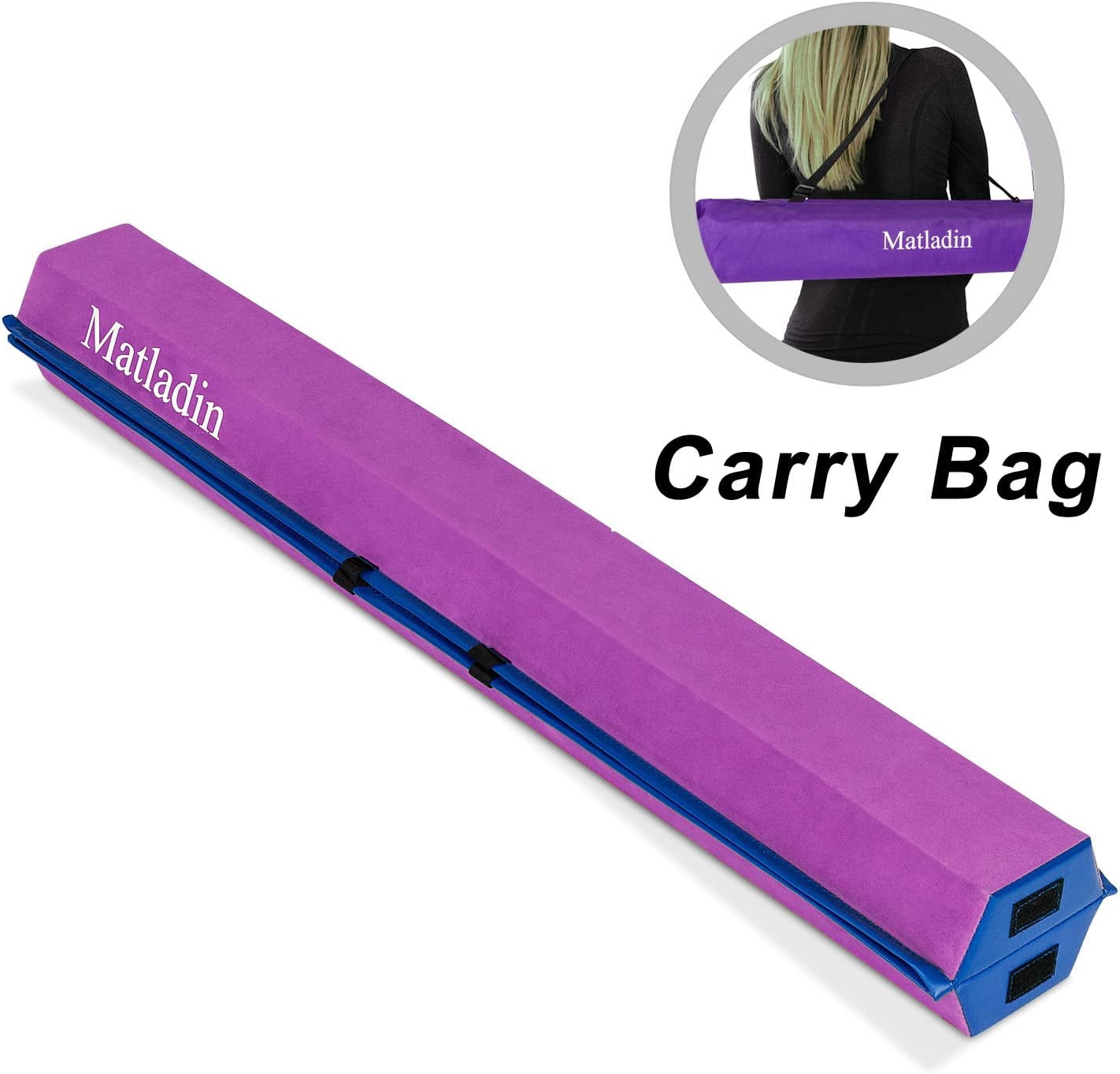 Matladin Gymnastics Balance Beam with Carry Bag for Kids Practice ...