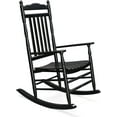 thumbnail image 1 of Matladin Wooden Rocking Chair with High Back Seat, 450 lbs Heavy Duty, Relaxing Solid Patio Rocker with comfortable Design, for Indoor and Outdoor, 1 of 7