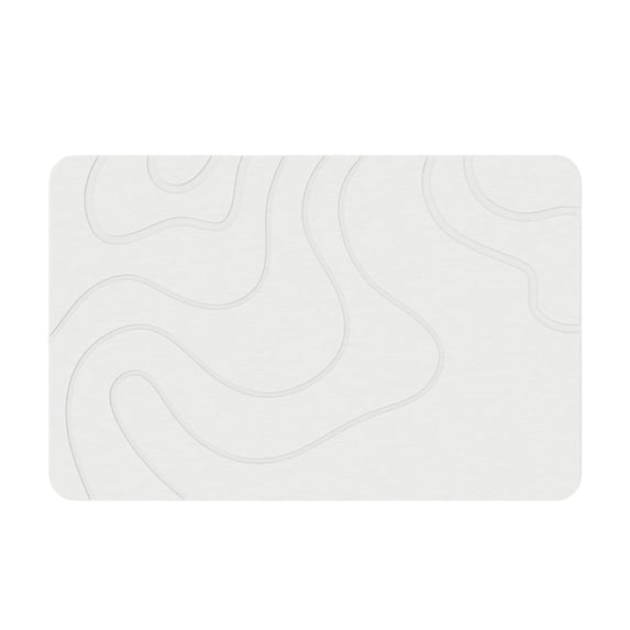 Matmend Stone Bath Mat for Bathroom Quick Drying Diatomaceous Earth Water Absorbing Rug Exterior Shower Mat Easy to Clean Home