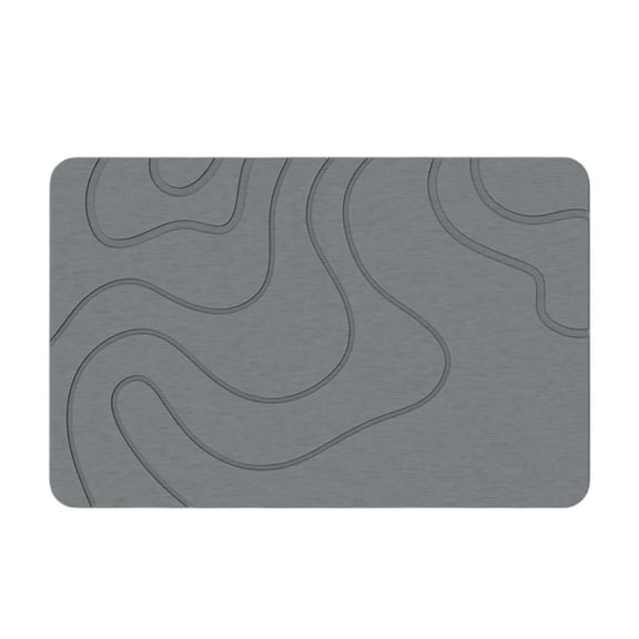 Matmend Bath Mat Stone Bath Mat Diatomaceous Earth Quick Drying Shower Mats Water Absorbing Rug Outside Shower Diatomaceous Earth Stone Material for Bathroom Floor and Kitchen