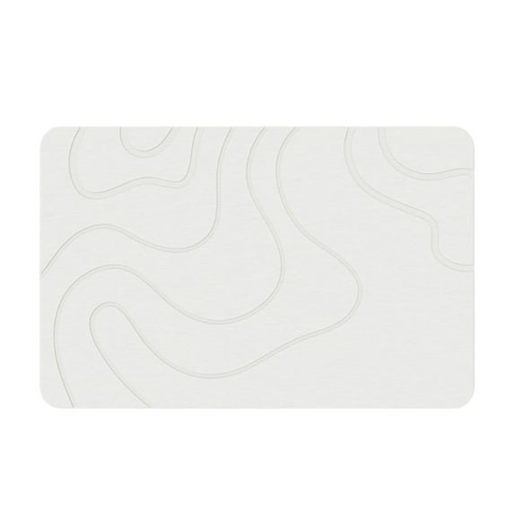 Matmend Stone Bath Mat with Diatomaceous Earth Fast Drying Shower Rug for Bathroom Floor Absorbent Non- Water Outdoor Mat 196 x 315 inches