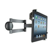 Matney Universal Tablet Wall Mount For Hands Free Viewing In Your Home, Office, Store, Or Any Wall With A Swivel Arm For Flexibility, Rotation 360-degrees, Swivel 180-degrees, Tilt 45-degrees