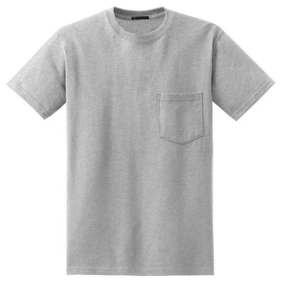 Mato & Hash® 100% Cotton T-Shirt with Pocket - MH - Ash MH2300SA L